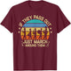Marching Band If They Pass Out Just March Around Them Retro T-Shirt - T-Shirt | Maroon