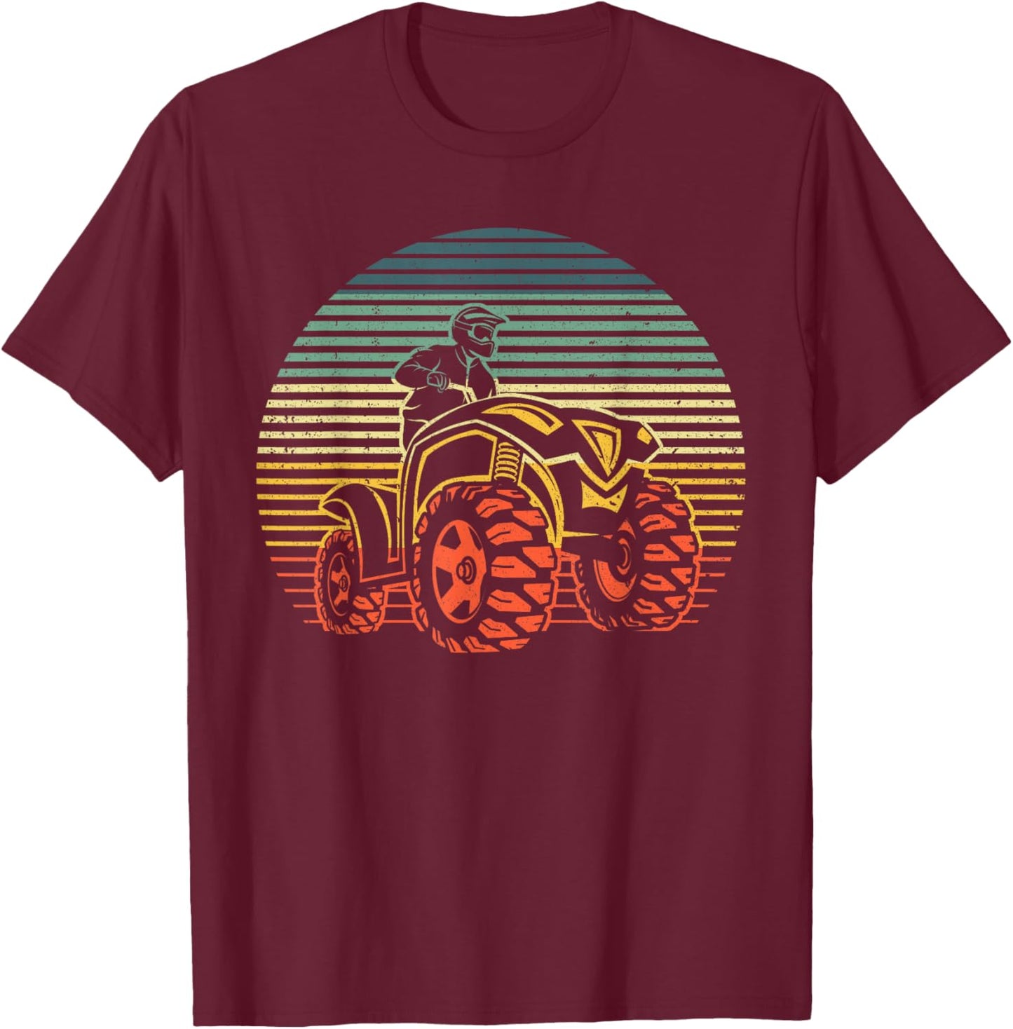 Best ATV Design Women Kids 4 Wheeler ATV Quad Racing T-Shirt - T-Shirt | Maroon