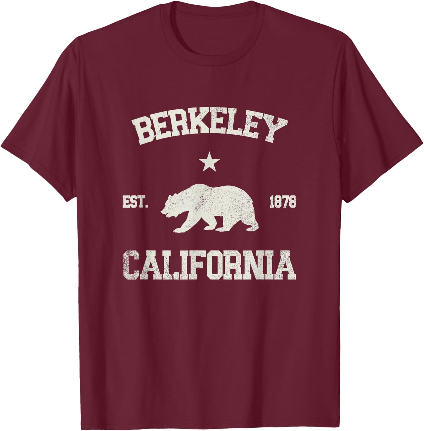 Berkeley California T-Shirt - T-Shirt | Maroon