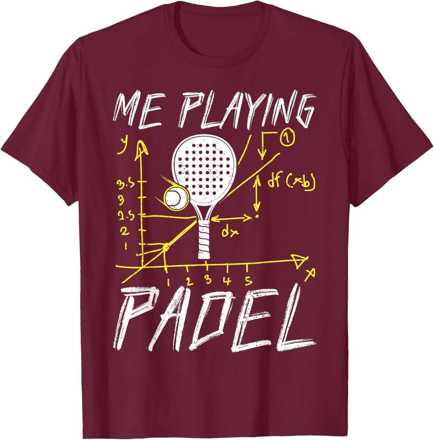 Me Playing Padel | Padel Tennis Funny Padel T-Shirt - T-Shirt | Maroon