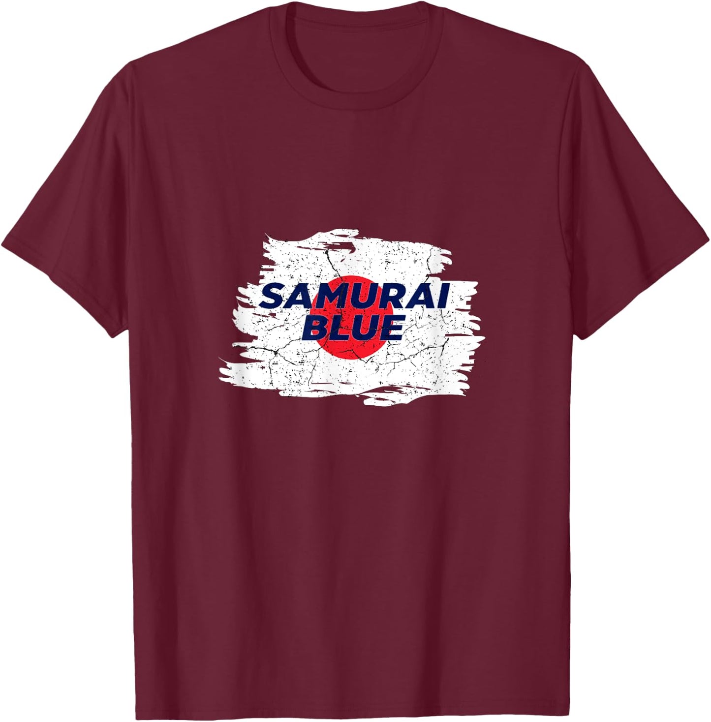 Samurai Blue Japan Soccer Team 日本サッカー代表 T-Shirt - T-Shirt | Maroon