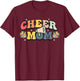 Cheer Mom Cheerleader Mom Mama Cheerleading Team Retro T-Shirt - T-Shirt | Maroon