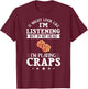 Craps Table Crapshooting Strategy Rules Game Dice Board T-Shirt - T-Shirt | Maroon