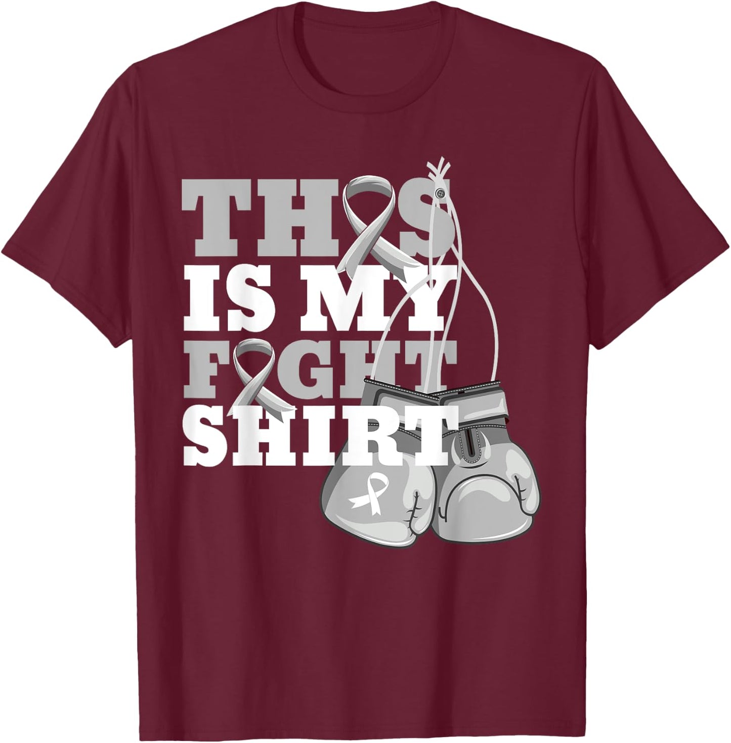 This Is My Fight Shirt Parkinson's Disease Fighter Support T-Shirt - T-Shirt | Maroon