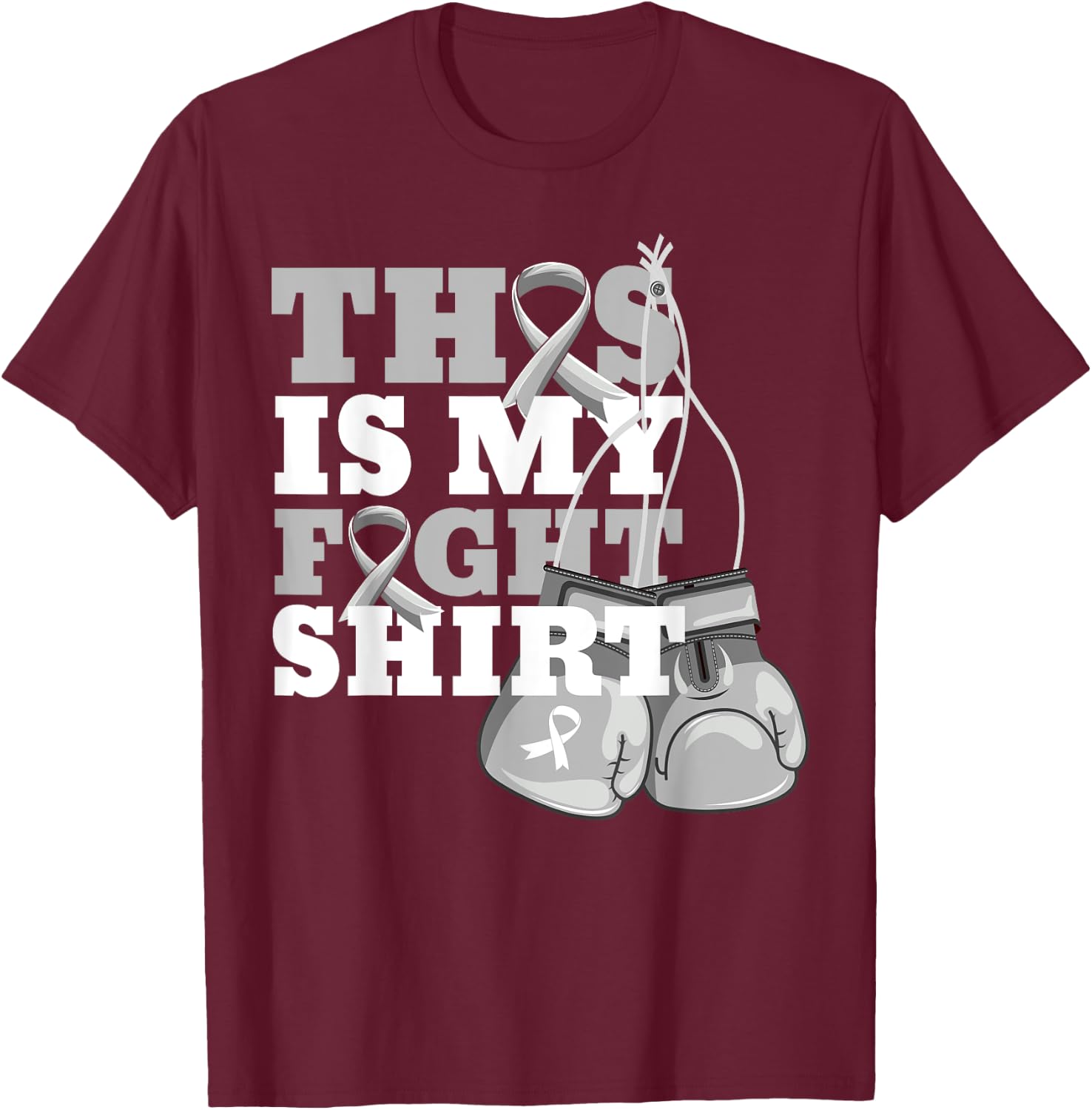 This Is My Fight Shirt Parkinson's Disease Fighter Support T-Shirt - T-Shirt | Maroon