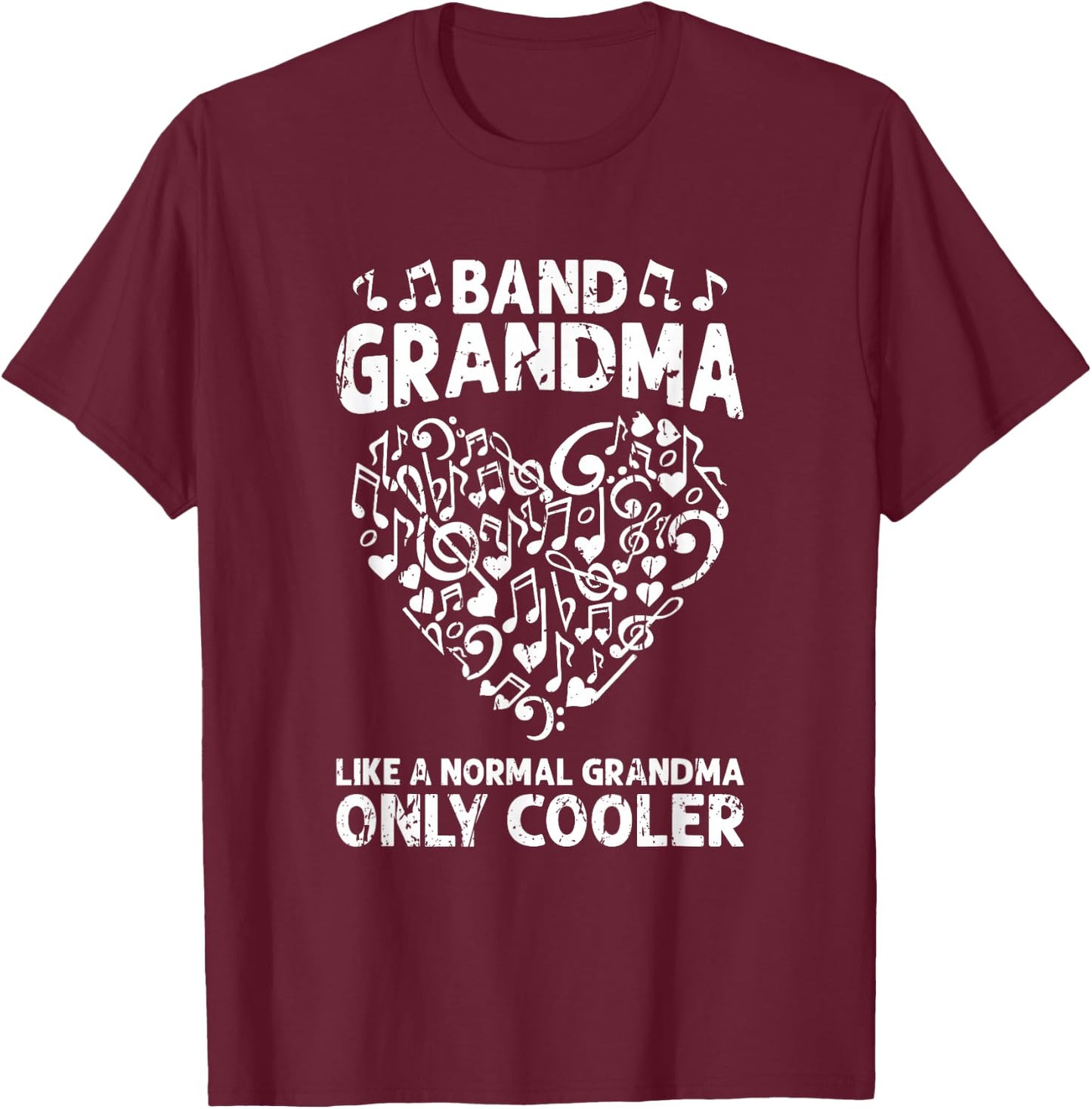 Band Grandma like a normal grandma only cooler - orchestra T-Shirt - T-Shirt | Maroon