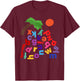 Alphabet Boom Tree T-Shirt - T-Shirt | Maroon