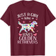 Just A Girl Who Loves Golden Retrievers Cute Dog Lover girls T-Shirt - T-Shirt | Maroon