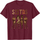 Black History Sistas Melanin Pride African American Women T-Shirt - T-Shirt | Maroon