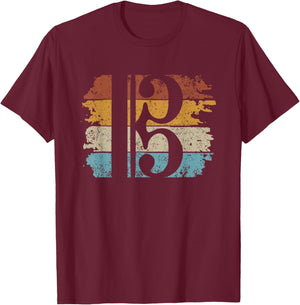 Alto Clef Viola Player Violist T-Shirt - T-Shirt | Maroon