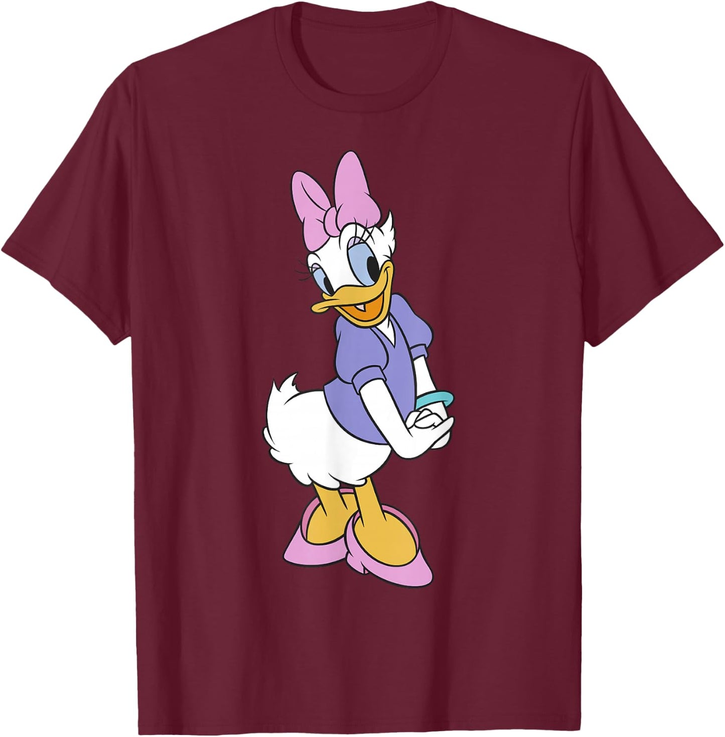 Disney Daisy Duck Traditional Pose T-Shirt - T-Shirt | Maroon