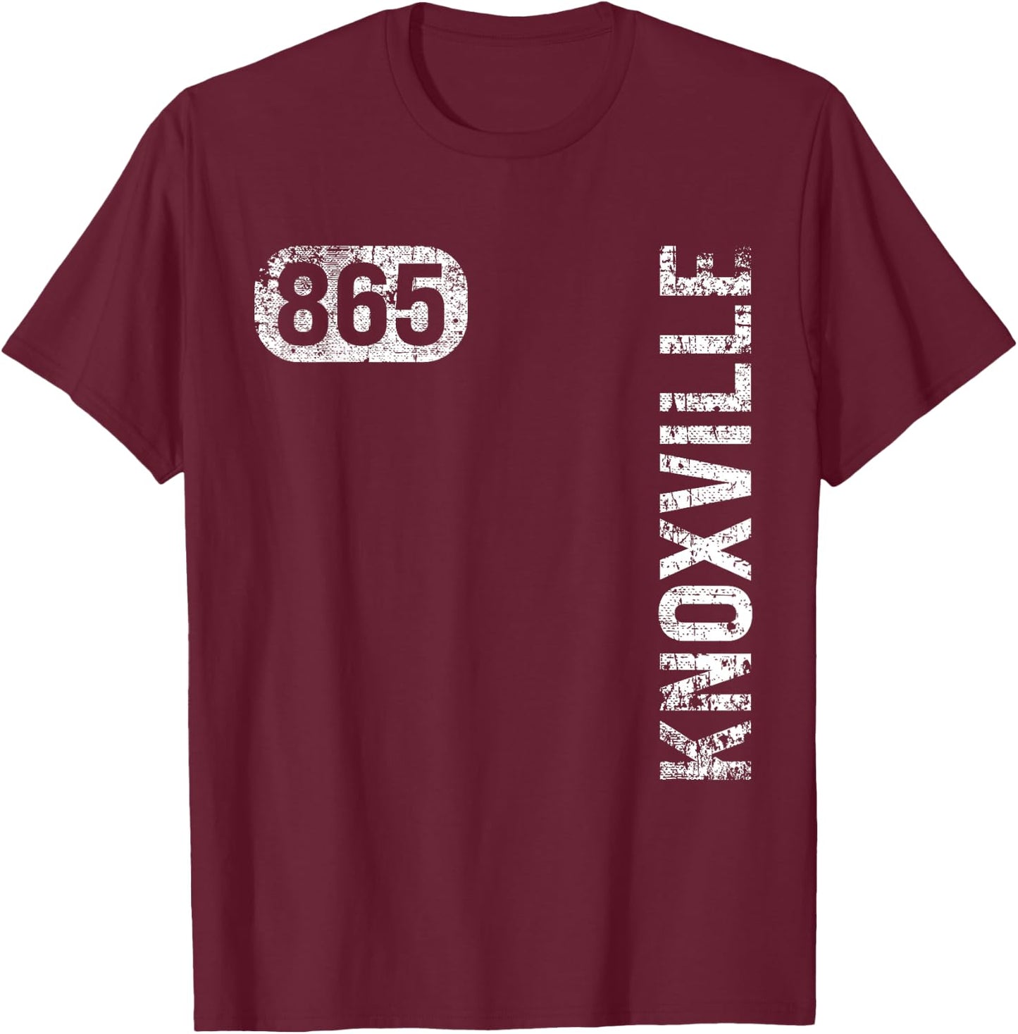 TN Hometown Love Retro Souvenir Apparel Knoxville Tennessee 865 Area Code Vintage Retro T-Shirt - T-Shirt | Maroon