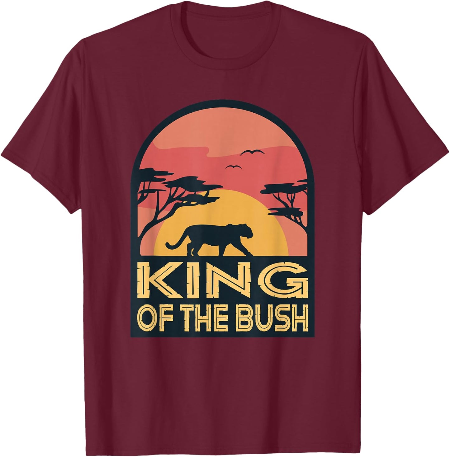 Safari Family Vacation Design For An African Jungle Tour T-Shirt - T-Shirt | Maroon