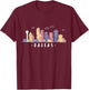 Dallas Texas Skyline Vintage Dallas TX T-Shirt - T-Shirt | Maroon