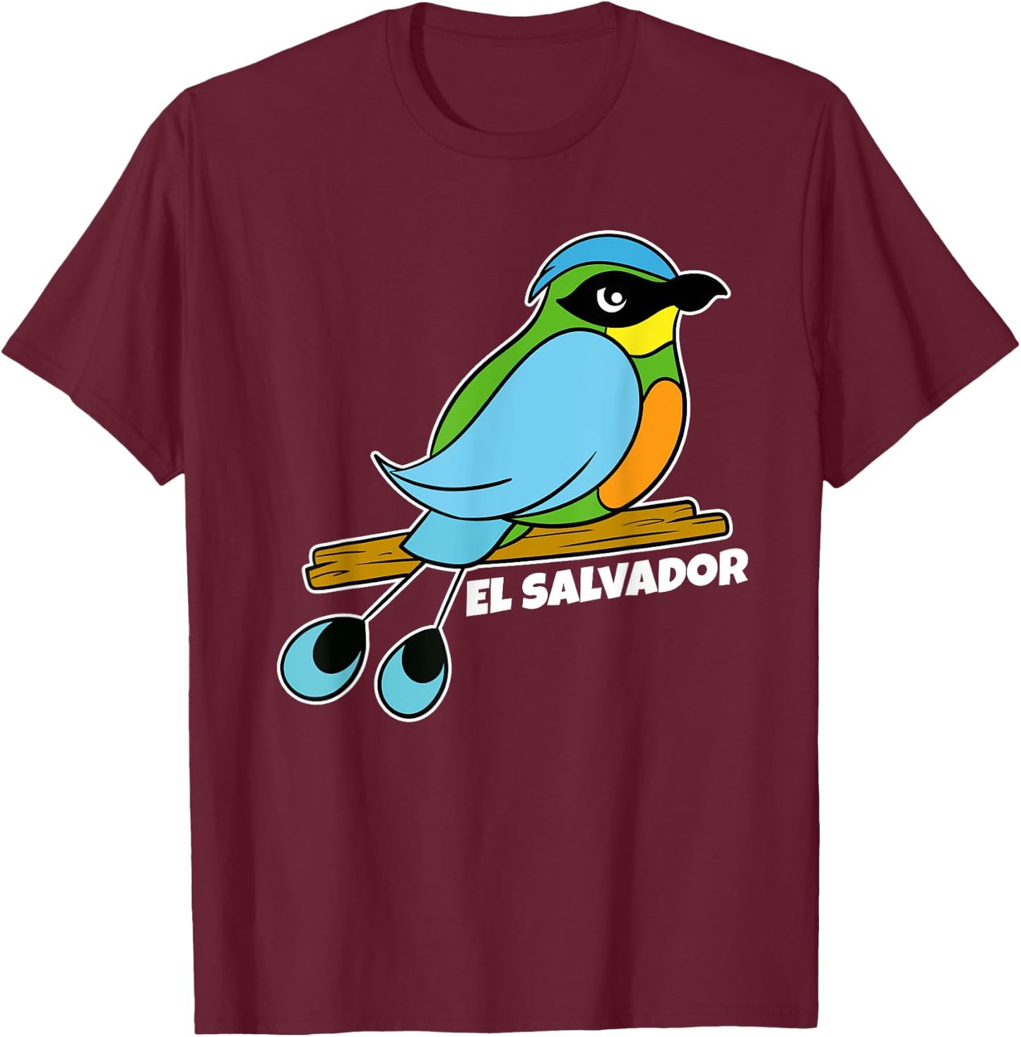 El Salvador Torogoz - El Salvadorean Nacional, Bird Torogoz T-Shirt - T-Shirt | Maroon
