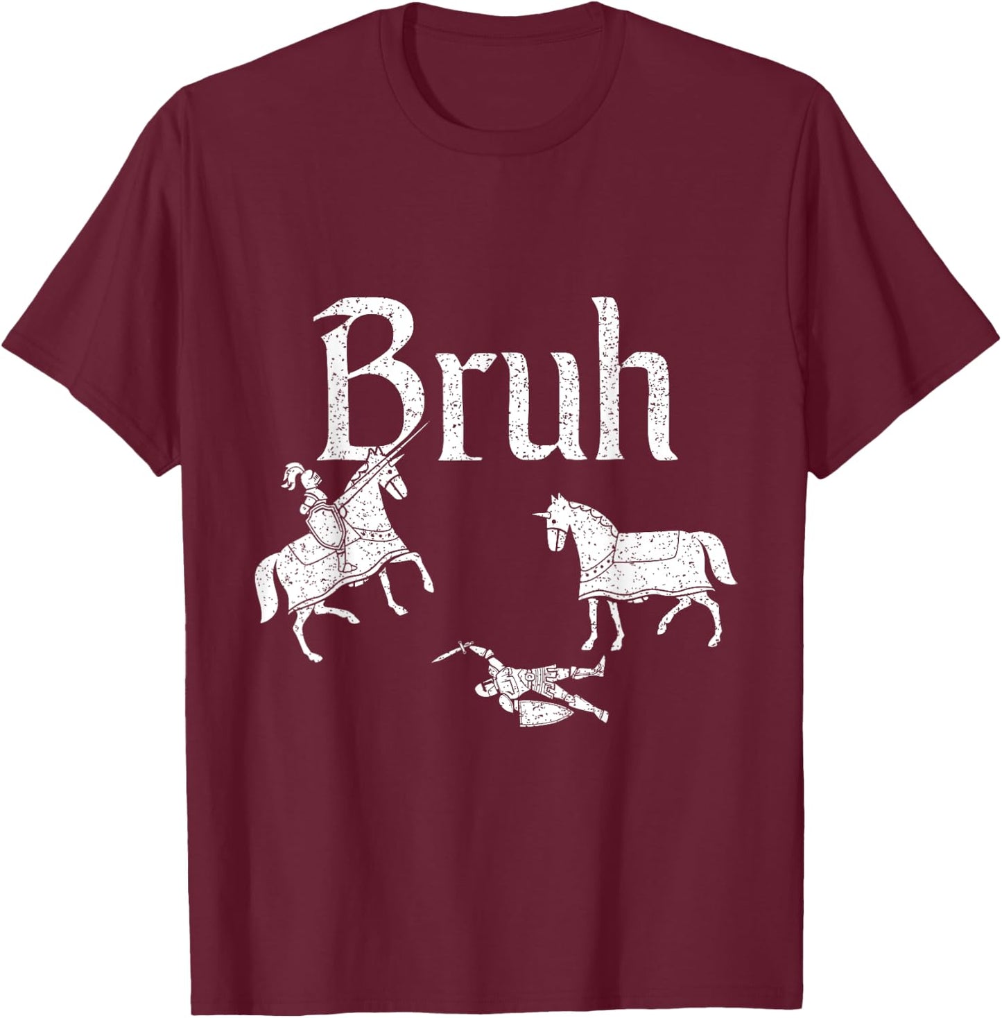 Funny Jousting Retro Renaissance Festival Medieval T-Shirt - T-Shirt | Maroon