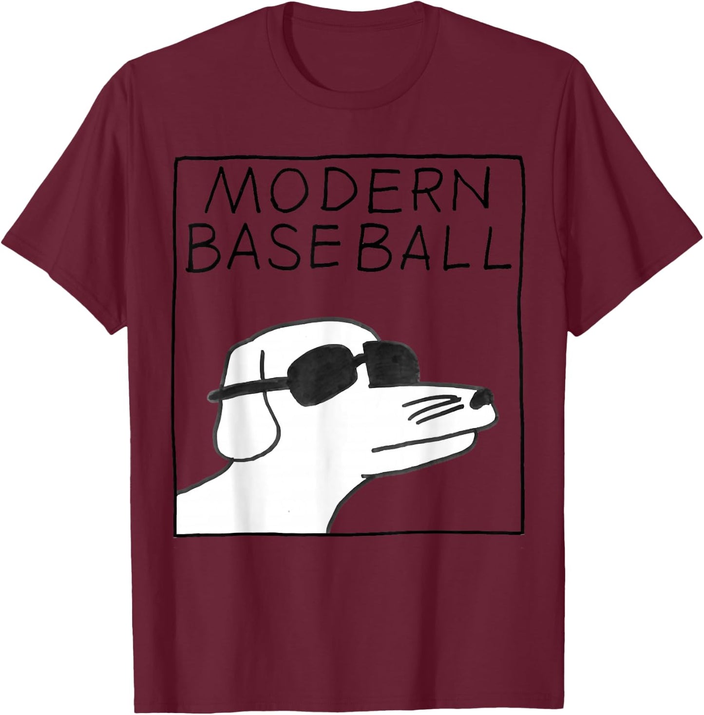 Modern Baseball Logo T-Shirt - T-Shirt | Maroon