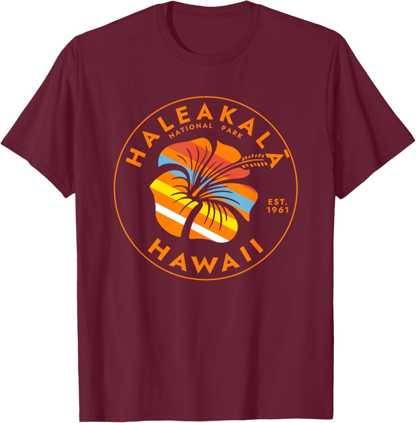 Haleakala National Park Hawaii USA Vacation Souvenir T-Shirt - T-Shirt | Maroon