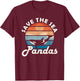 Save the Sea Pandas Marine Biologist T-Shirt - T-Shirt | Maroon