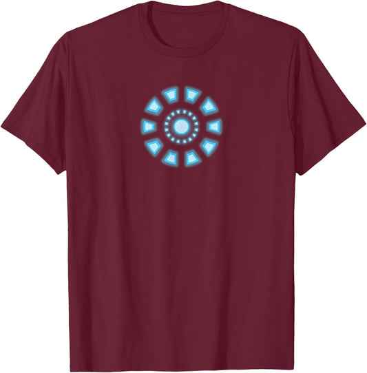 Marvel Studios Iron Man Tony Stark Arc Reactor Classic T-Shirt - T-Shirt | Maroon