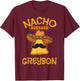 Nacho Average Greyson Personalized Name Funny Taco T-Shirt - T-Shirt | Maroon