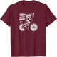 Awesome Jesus Christ Bicycle Vintage Retro Mountain Biker T-Shirt - T-Shirt | Maroon