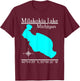 Milakokia Lake, Michigan T-Shirt - T-Shirt | Maroon