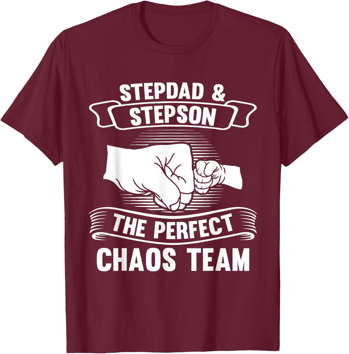 Stepdad & Stepson team Stepdad & Stepson T-Shirt - T-Shirt | Maroon