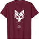 Amaterasu Okami Wolf Mask Japanese art Aesthetic Design T-Shirt - T-Shirt | Maroon