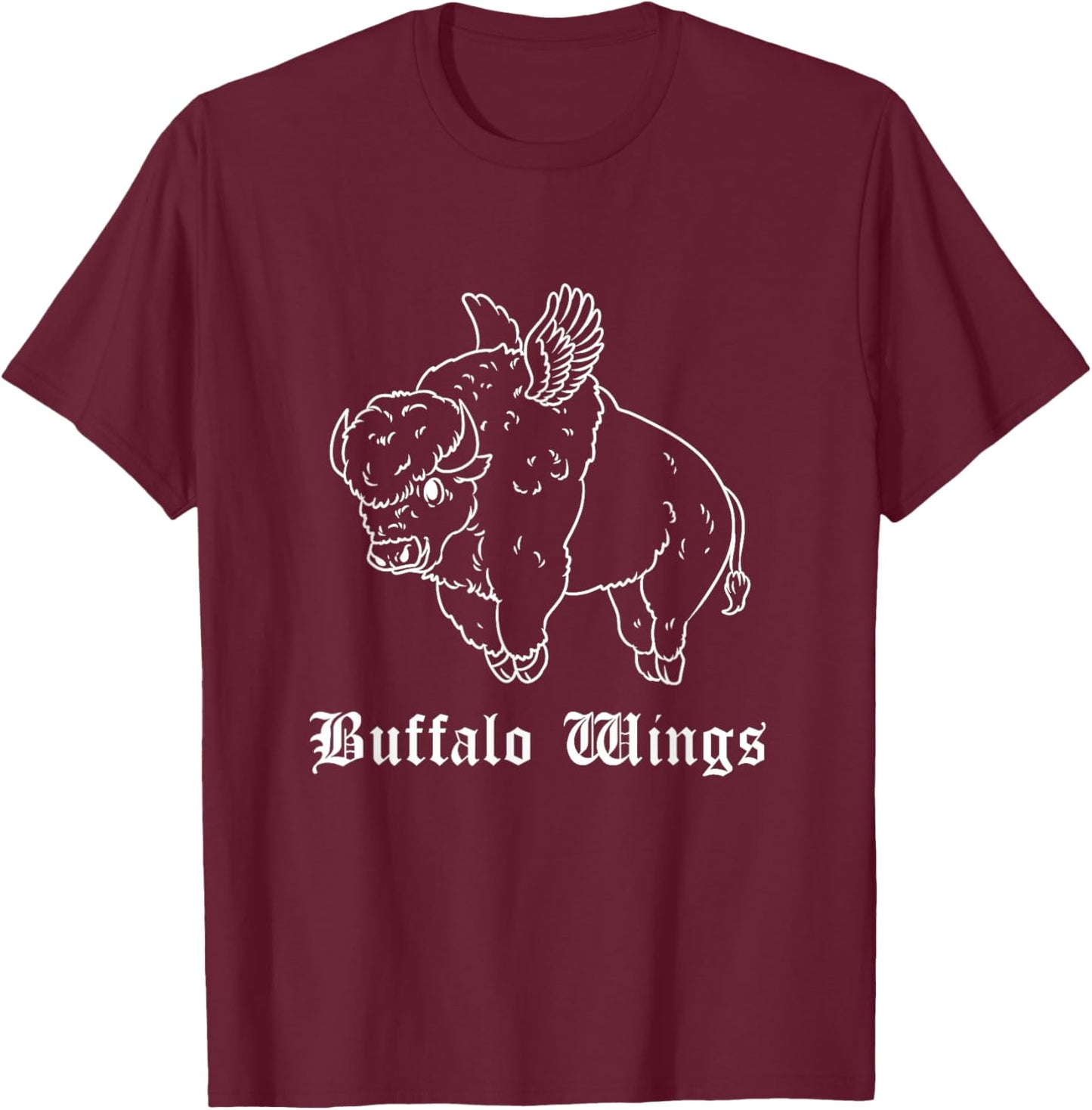Buffalo Wings T-Shirt - T-Shirt | Maroon