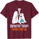 Respiratory Therapy Boo Crew Lungs Halloween Therapist RT T-Shirt - T-Shirt | Maroon