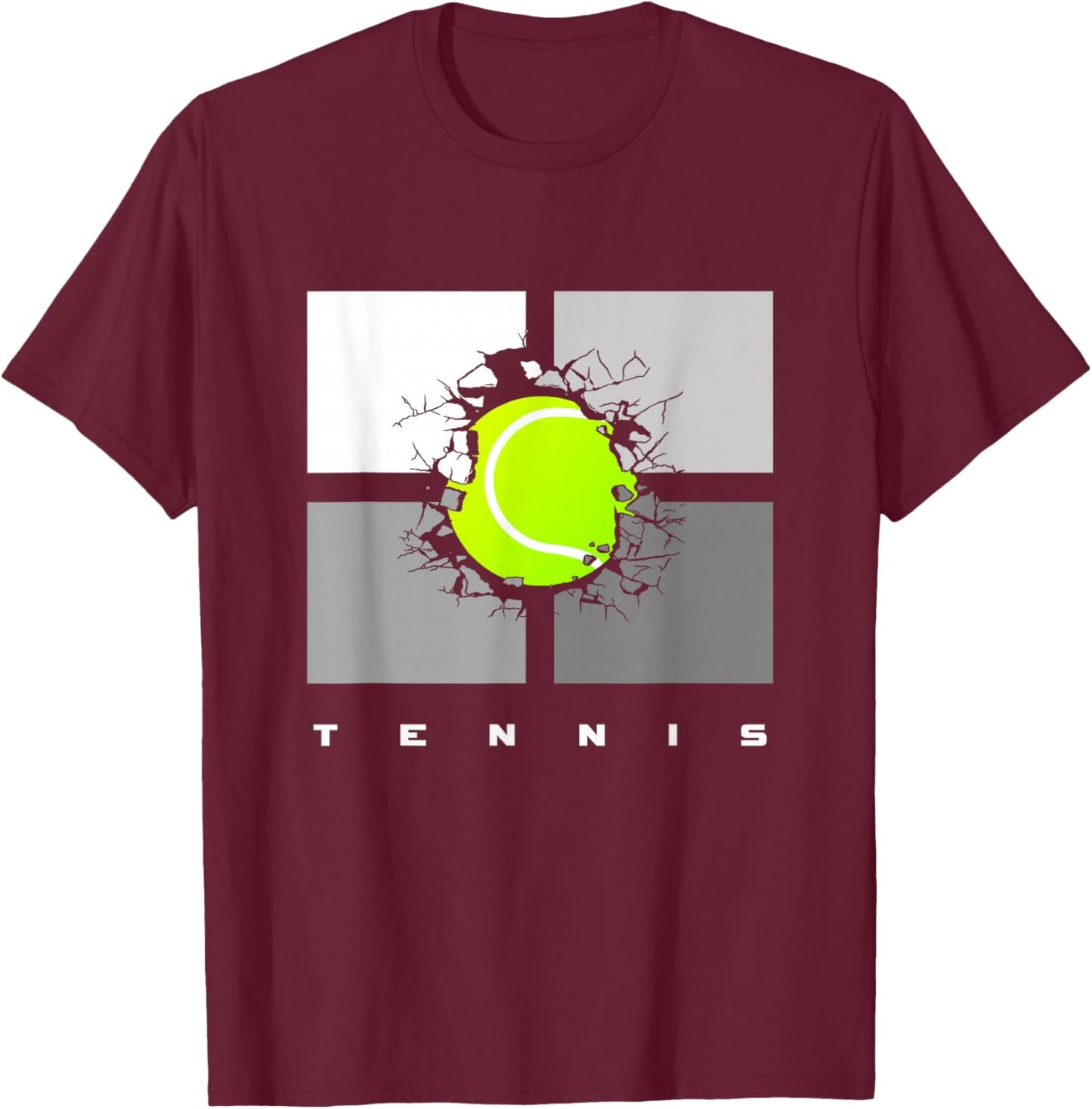 Tennis Apparel - Tennis T-Shirt - T-Shirt | Maroon