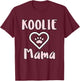 Koolie Mama - Cute Australian Koolie Dog Mom T-Shirt - T-Shirt | Maroon