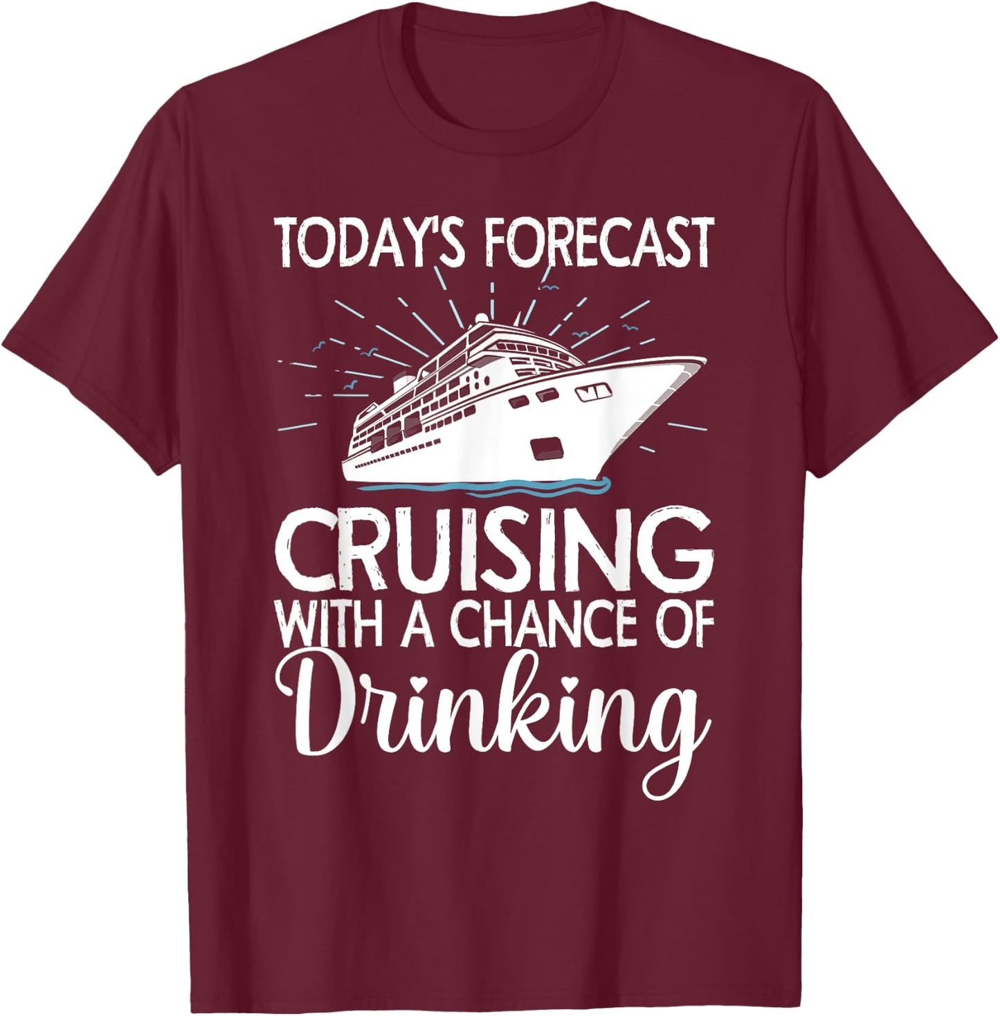 Cool Cruising Women Family Cruise Vacation Lover T-Shirt - T-Shirt | Maroon