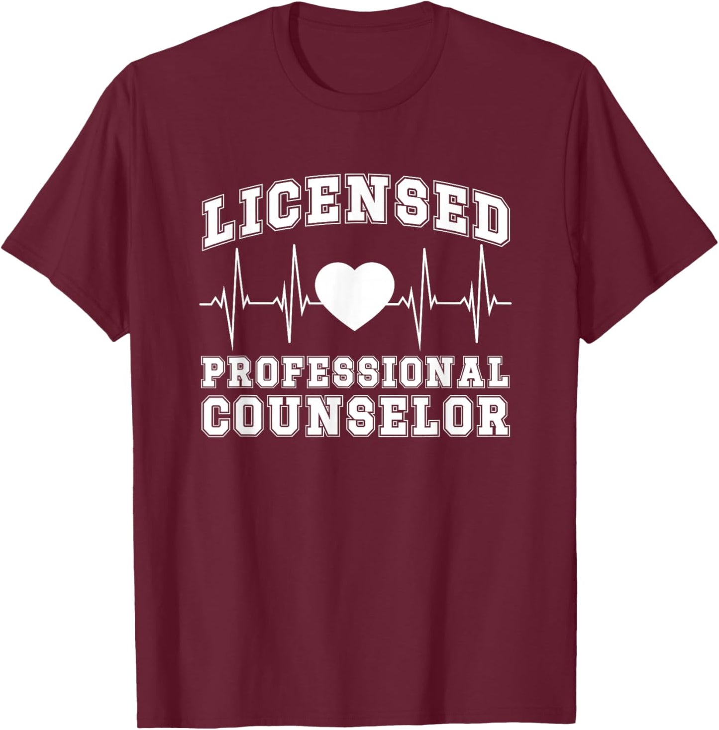 Licensed Professional Counselor Best LPC T-Shirt - T-Shirt | Maroon