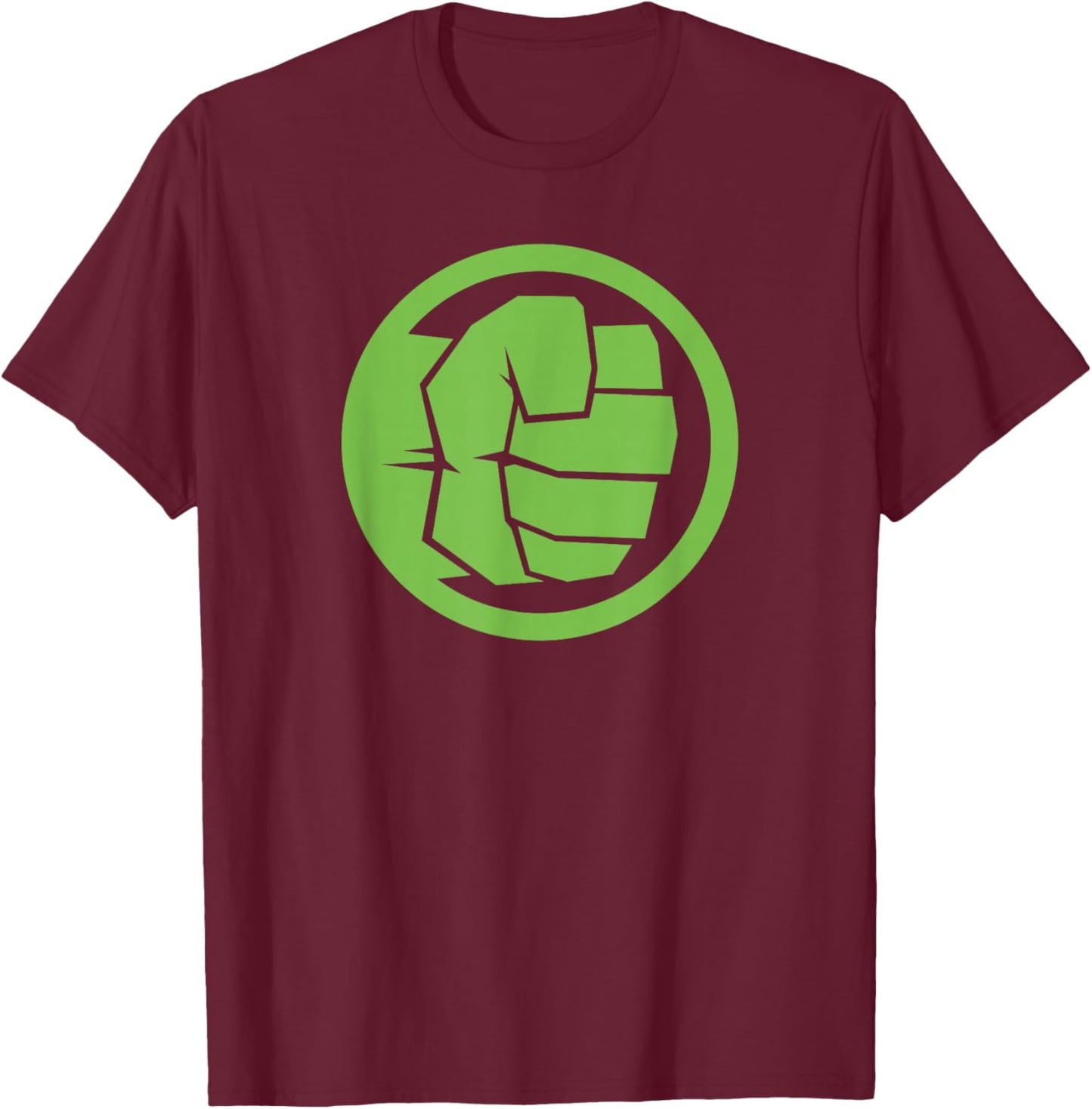 Marvel Comics Classic Avenger Hulk Punch Retro Icon Logo T-Shirt - T-Shirt | Maroon