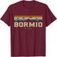 Bormio Mountains Italy Hiking Outdoors Retro T-Shirt - T-Shirt | Maroon