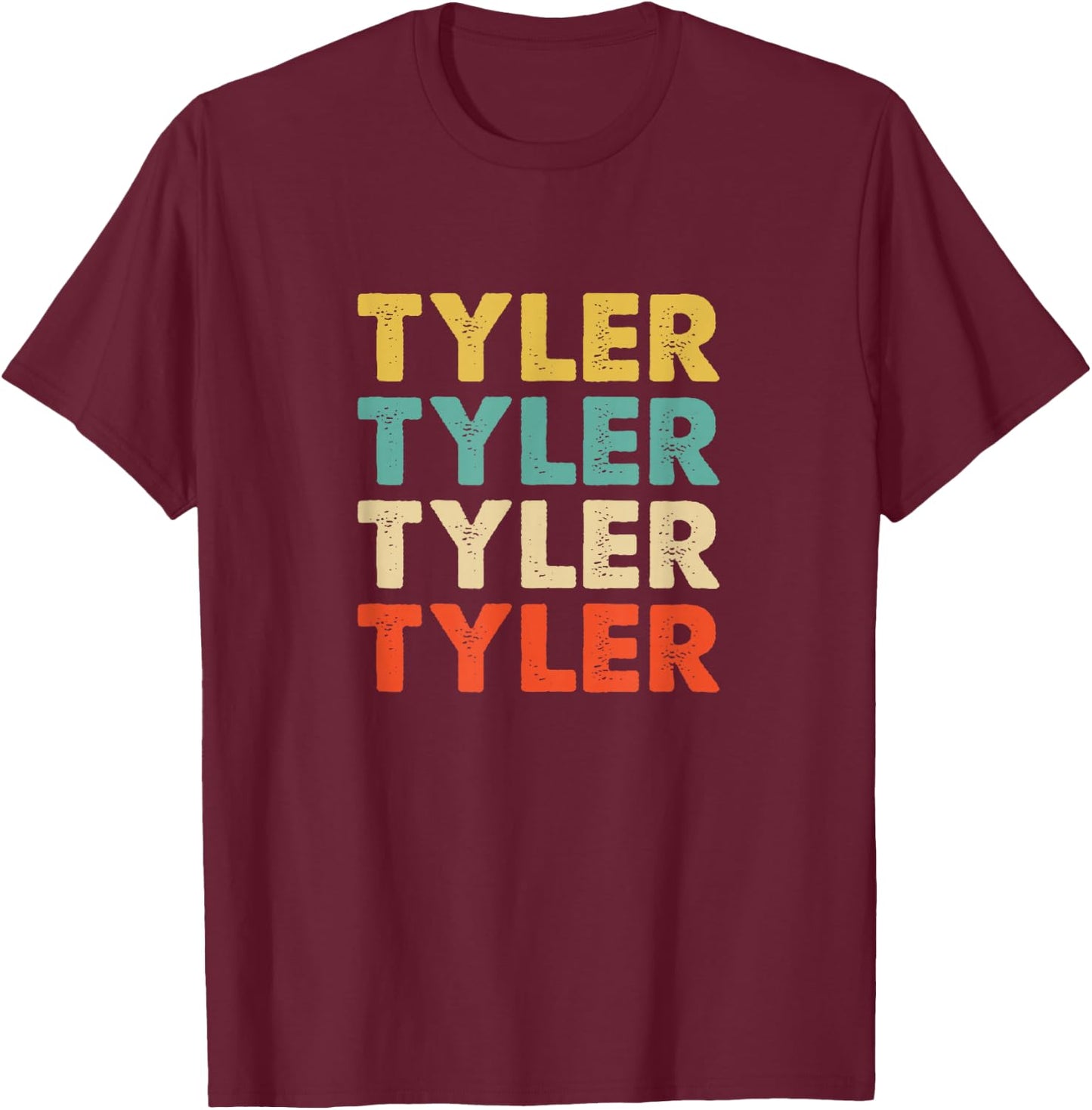 Tyler Name T-Shirt - T-Shirt | Maroon