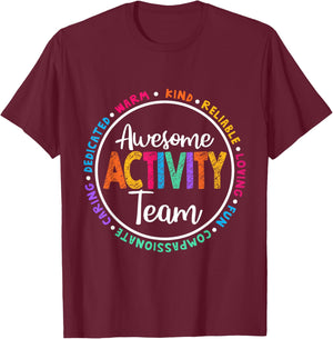 Awesome Activity Team Squad Professionals Week Director Crew T-Shirt - T-Shirt | Maroon