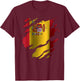 Spain Spanish Flag Heritage T-Shirt - T-Shirt | Maroon