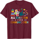 All Behavior Is A Form Of Communication Autism SPED Teacher T-Shirt - T-Shirt | Maroon