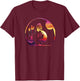 Vintage Native American Symbol Sunset Kokopelli T-Shirt - T-Shirt | Maroon