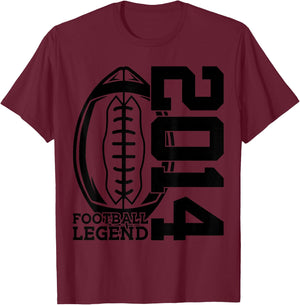 12 Years Football Legend 2014 12th Birthday T-Shirt - T-Shirt | Maroon