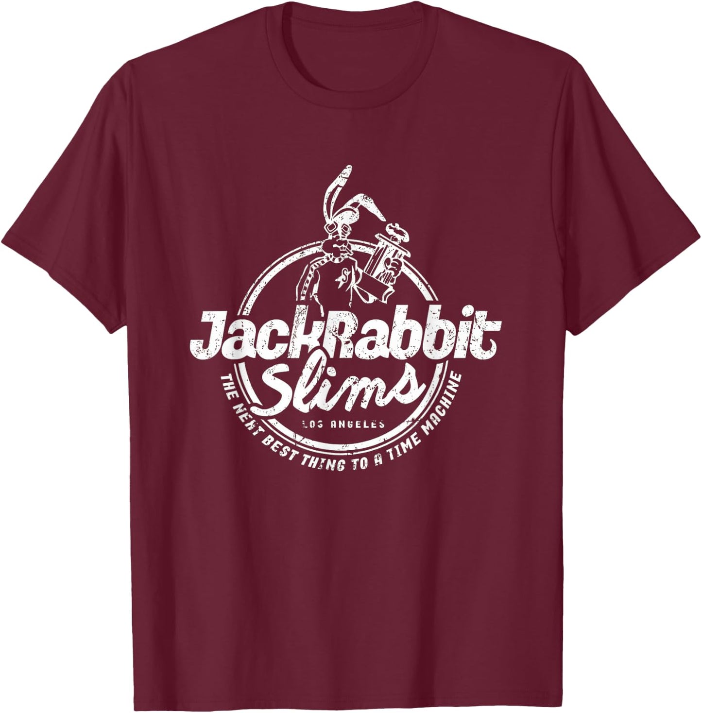 Rabbit Jack Slim's Pulp Milkshake Restaurant Retro Vintage T-Shirt - T-Shirt | Maroon