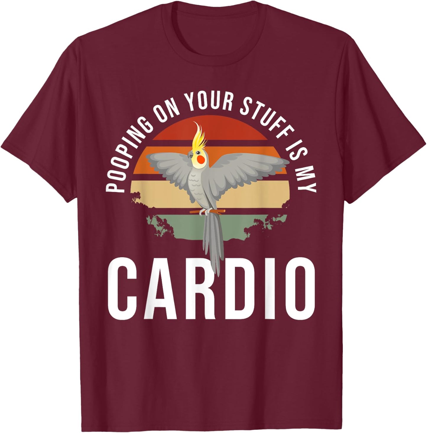 Cockatiel Owner Bird Lover Funny Cockatiel T-Shirt - T-Shirt | Maroon
