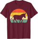 Cool Donkey Women Mule Horse Animal Lover Jackass T-Shirt - T-Shirt | Maroon