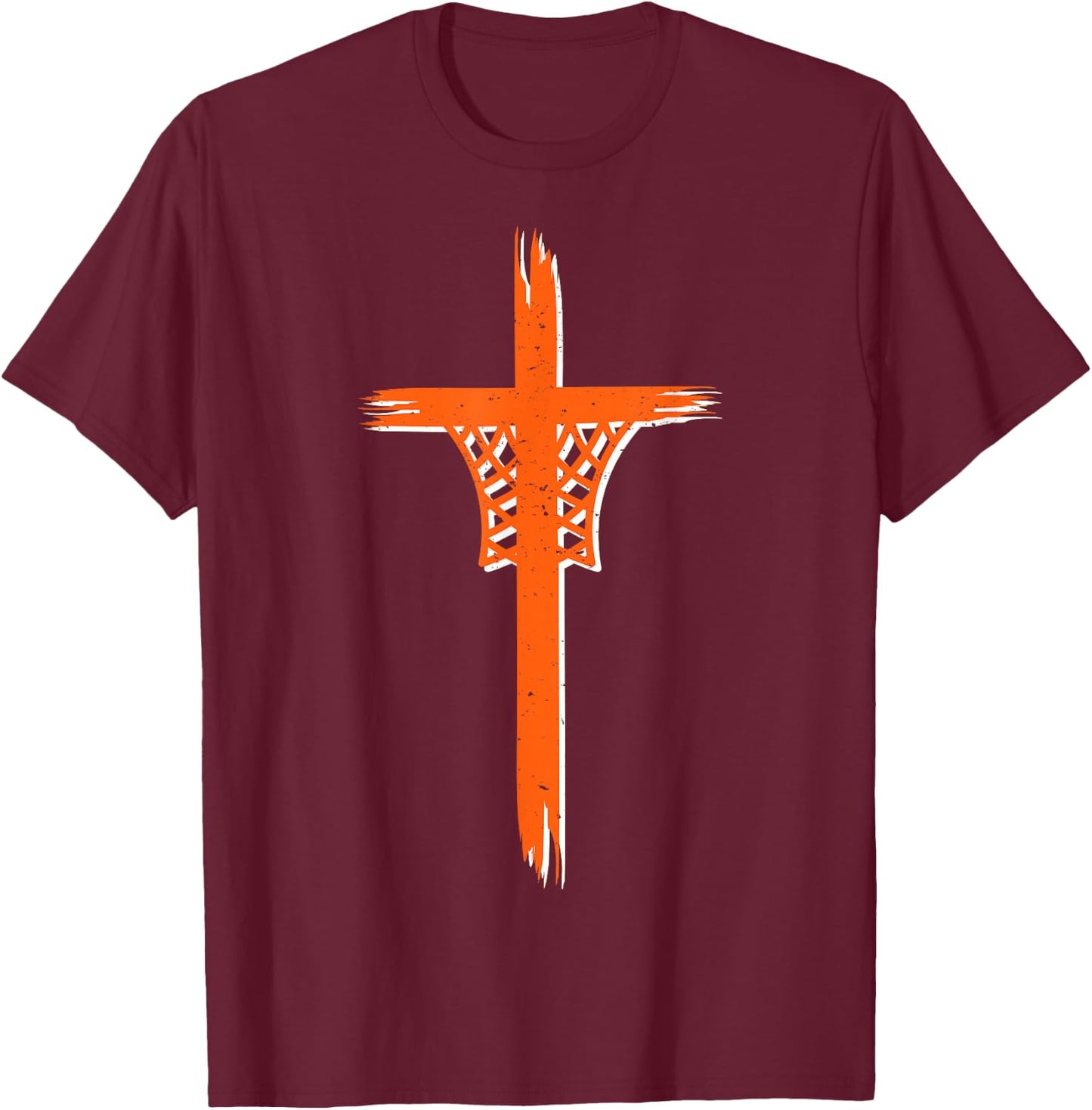 Christian Religious Basketball Players Christian Basketball Jesus Christ Basketball Religious Funny T-Shirt - T-Shirt | Maroon