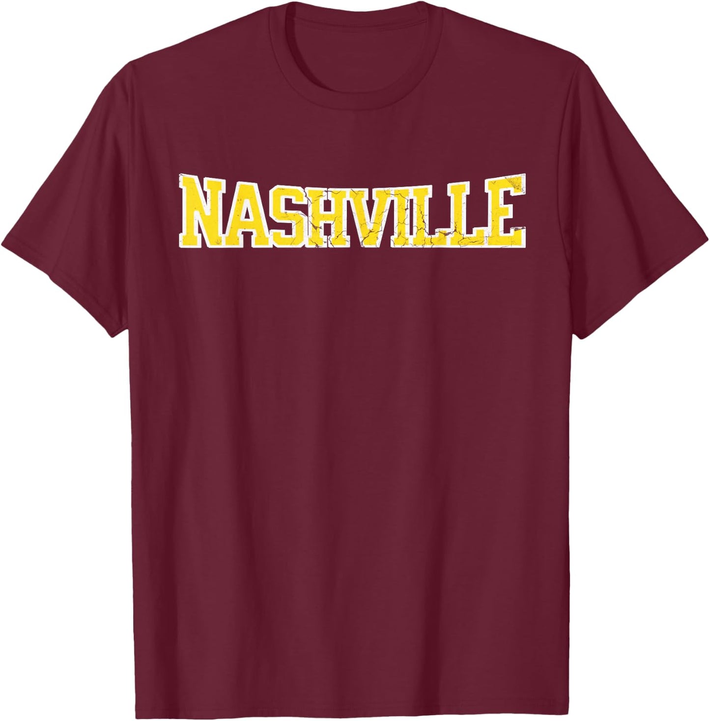 Nashville City Soccer yellow T-Shirt - T-Shirt | Maroon