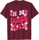 In My Queen Era Groovy Retro T-Shirt - T-Shirt | Maroon