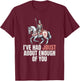 Renaissance Medieval Festival Funny Jousting Knight Pun T-Shirt - T-Shirt | Maroon
